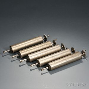 Five 11-inch Interchangeable Musical Box Cylinders