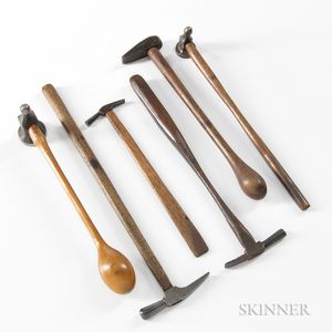 Six Horologist's Hammers