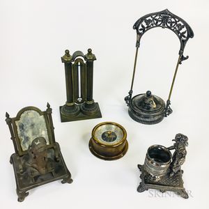 Five Decorative Metal Items