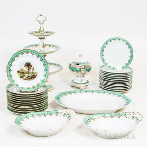 Thirty-one Pieces of English Porcelain Tableware