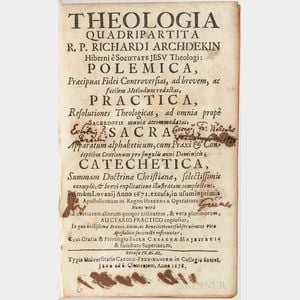 Archdekin, Richard (1616-1690) Theologia Quadripartita.