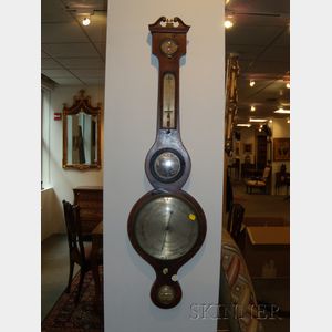 Victorian Mahogany Wheel Barometer