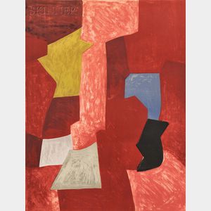 Serge Poliakoff (Russian, 1906-1969) Composition Rouge, Jaune et Bleue