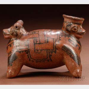 Pre-Columbian Painted Effigy Vessel