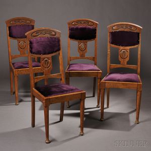 Four Arts & Crafts Side Chairs