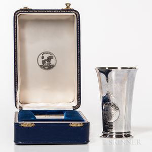 Apollo 11 Moon Landing Commemorative Sterling Silver Beaker