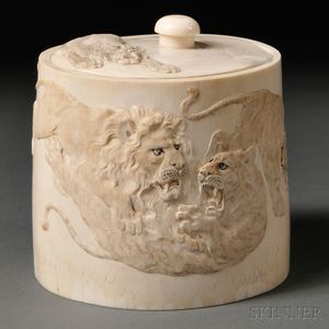 Ivory Covered Vessel
