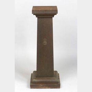 Roycroft Oak Pedestal