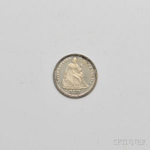 1871 Seated Liberty Proof Half Dime. 