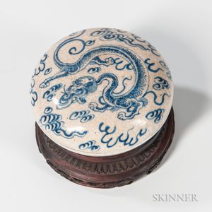 Blue and White Soft Paste Covered Box
