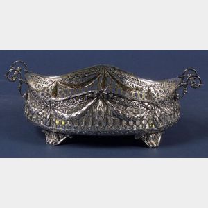 Continental Classical Revival Reticulated Silver Basket