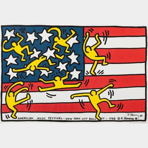 Keith Haring (American, 1958-1990) American Music Festival - New York City Ballet