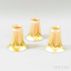 Three Luster Art Glass Co. Shades
