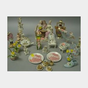 Group of Miniature Porcelain Articles