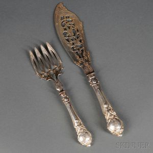 Pair of Victorian Sterling Silver Fish Servers