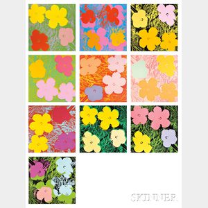 Andy Warhol (American, 1928-1987) Flowers /A Portfolio of Ten Works