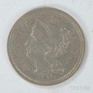 1879 Three Cent Nickel Trime