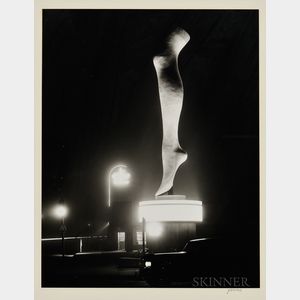 Max Yavno (American, 1911-1985) Leg, Olympic Boulevard, Hollywood