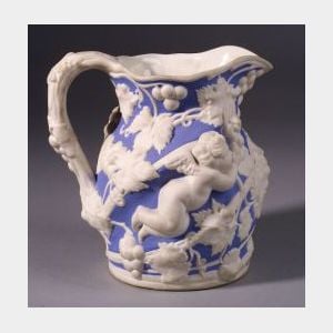 Blue and White Porcelain Pitcher