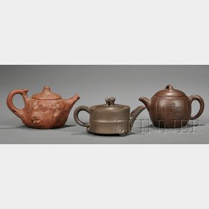 Three Yixing Teapots