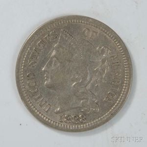 1888 Three Cent Nickel Trime