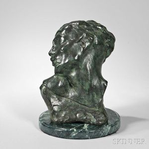 Auguste Rodin (French, 1840-1917) Tête de la Luxure , a Later Casting