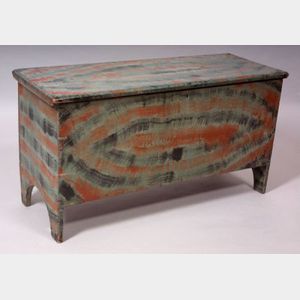 Vinegar Painted Six-board Chest