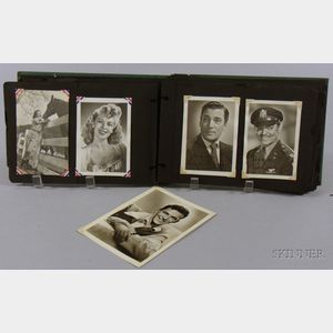 Album of Approximately Seventy-six 1940s Era Hollywood A-list Movie Star Photographs