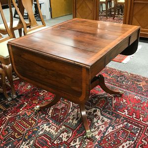 Regency-style Inlaid Rosewood Sofa Table