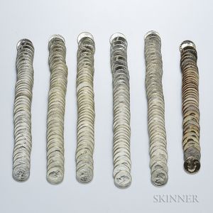 Five Gem BU Washington Silver Quarter Rolls