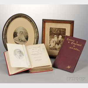 Whitman, Walt (1819-1892) Two Related Titles and Three Photographs of William Ingram.