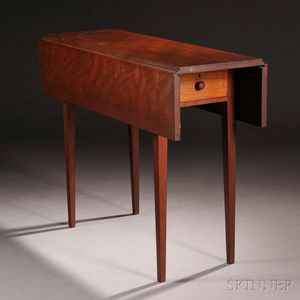 Shaker Cherry and Butternut Drop-leaf Table