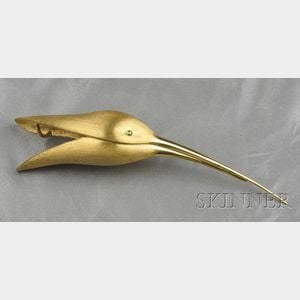 Bird Head Scarf Clip, Ted Muehling