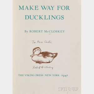 McCloskey, Robert (1914-2003) Make Way for Ducklings , First Edition, Inscribed.