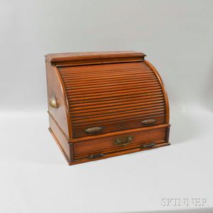 Mahogany Roll-top Desk Box
