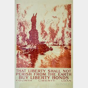 Framed Liberty Shall Not Perish From The Earth Poster