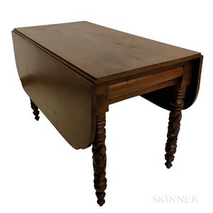 Classical Carved Mahogany Drop-leaf Table