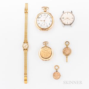Group of Gold-filled Pocket Watches
