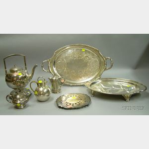 Group of Silver Plated Tableware Items
