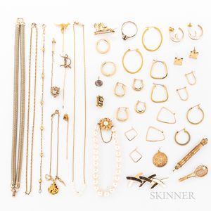 Group of 14kt Gold and Gold-filled Jewelry