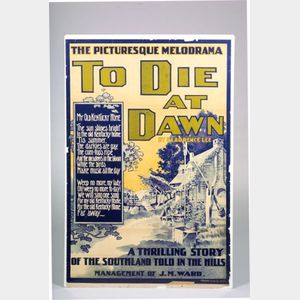 To Die at Dawn Lithograph Theatrical Poster