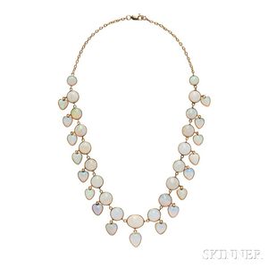 14kt Gold and Opal Necklace