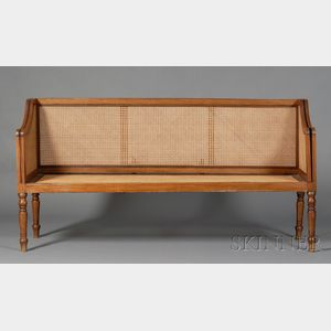 Caned Convertible Settee