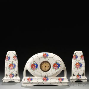 China Clock and Garniture