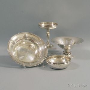 Four Pieces of Sterling Silver Tableware