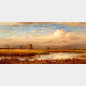 William Ferdinand Macy (American, 1852-1901) Marshes / An Autumn View