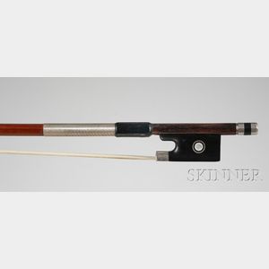 Silver Mounted Violin Bow, Albert Nurnberger