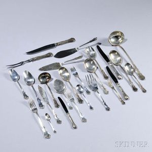 South American Sterling Silver Flatware Service