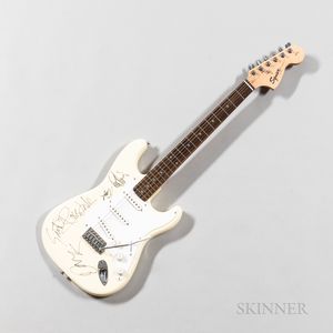 Bush Signed Squier by Fender Strat Electric Guitar, c. 2001