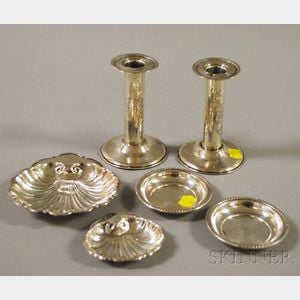 Six Small Pieces of Sterling Silver Tableware